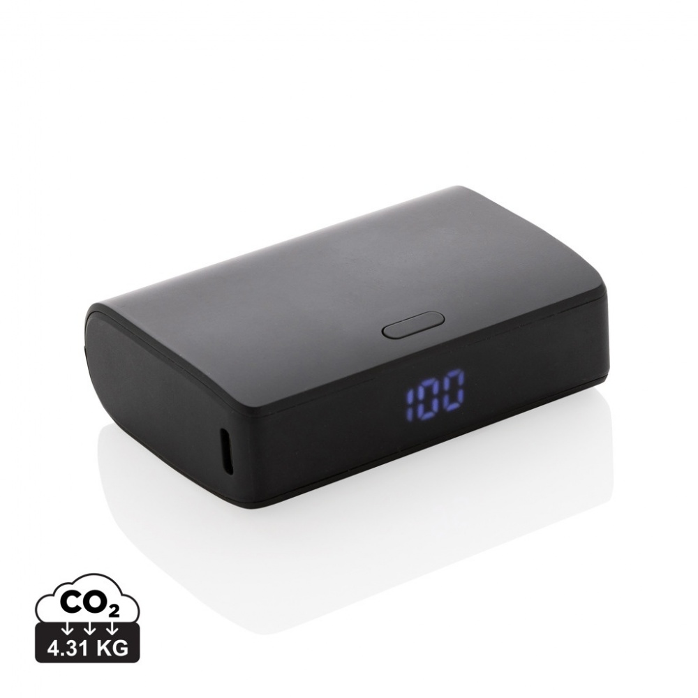 Logo trade advertising products picture of: FlashCharge RCS rplastic 10000 mah fast charge powerbank