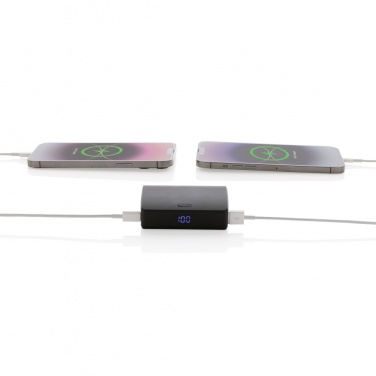 Logo trade promotional products image of: FlashCharge RCS rplastic 10000 mah fast charge powerbank