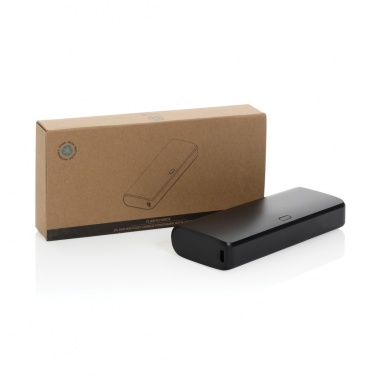 Logo trade promotional items image of: FlashCharge RCS rplastic 20000 mah fast charge powerbank