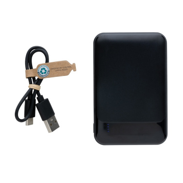 Logotrade promotional merchandise photo of: RCS recycled plastic 5.000 mAh powerbank