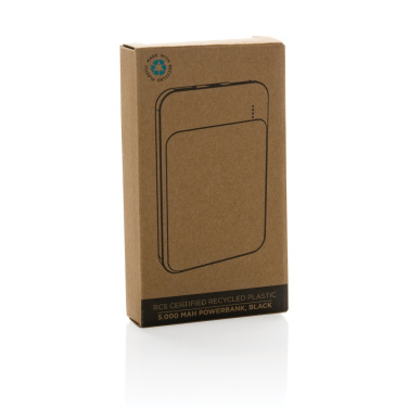 Logotrade promotional gift picture of: RCS recycled plastic 5.000 mAh powerbank