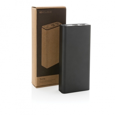 Logotrade advertising products photo of: Terra RCS recycled 20W aluminium powerbank 20.000 mAh