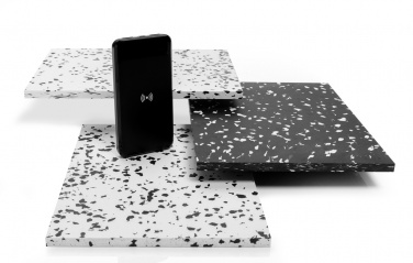 Logo trade promotional item photo of: RCS standard recycled plastic wireless powerbank