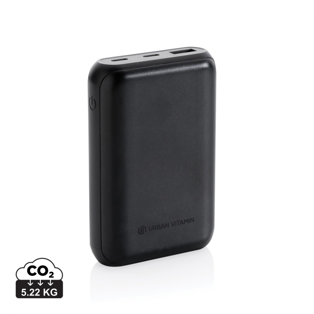 Logo trade promotional merchandise image of: Urban Vitamin Alameda 10.000 mAh 18W PD powerbank