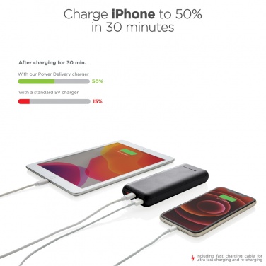 Logo trade advertising products image of: Urban Vitamin Pasadena 20.000 mAh 18W PD powerbank