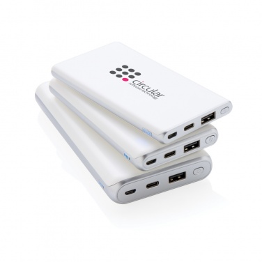 Logo trade business gifts image of: Ultra fast 10.000 mAh powerbank with PD