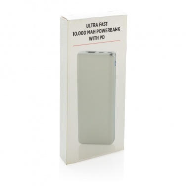 Logotrade promotional merchandise image of: Ultra fast 10.000 mAh powerbank with PD