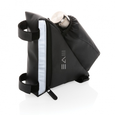 Logo trade promotional giveaway photo of: PU high visibility bike frame bag with bottle holder