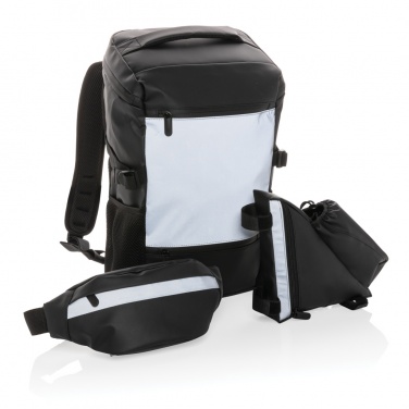 Logotrade promotional merchandise photo of: PU high visibility bike frame bag with bottle holder