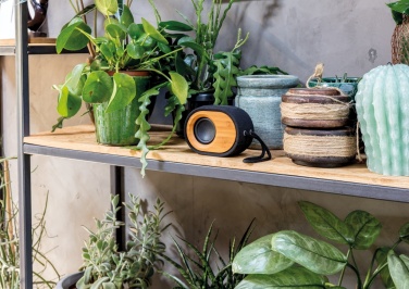 Logo trade promotional merchandise photo of: Bamboo X  speaker