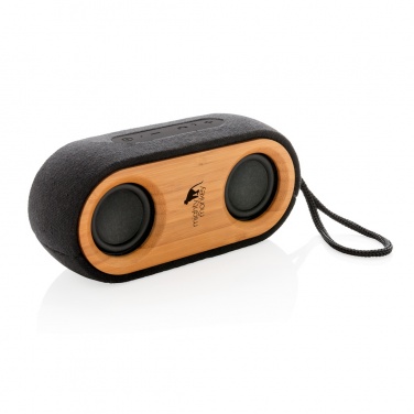 Logo trade promotional merchandise image of: Bamboo X double speaker