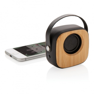 Logotrade promotional product picture of: Bamboo 3W Wireless Fashion Speaker