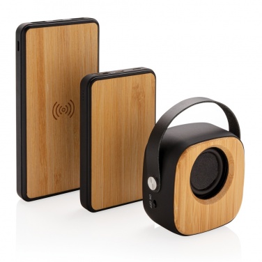 Logo trade promotional giveaway photo of: Bamboo 3W Wireless Fashion Speaker