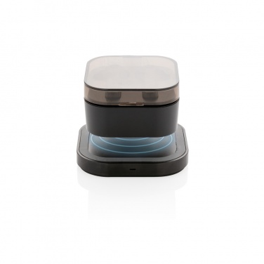 Logo trade advertising products picture of: TWS earbuds in wireless charging case