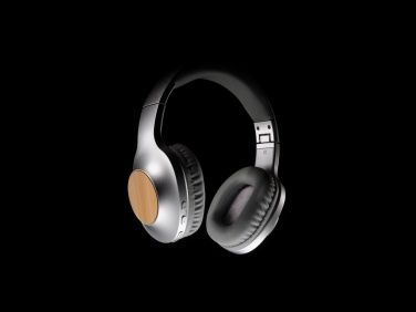 Logo trade corporate gifts image of: Dakota Bamboo wireless headphone