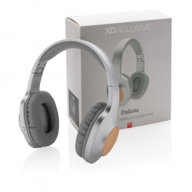 Logo trade promotional product photo of: Dakota Bamboo wireless headphone