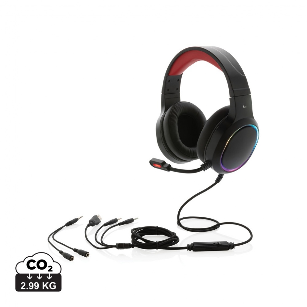 Logo trade promotional product photo of: RGB gaming headset