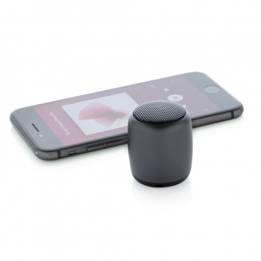 Logo trade promotional merchandise picture of: Mini aluminium wireless speaker