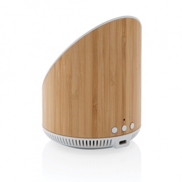 Logotrade business gift image of: Ovate bamboo 5W speaker with 15W wireless charger