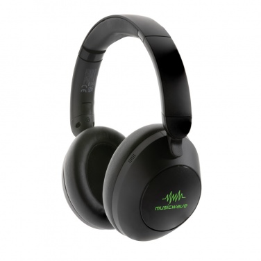 Logo trade promotional merchandise image of: Urban Vitamin Cupertino RCS rplastic ANC headphone
