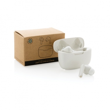 Logo trade advertising products picture of: RCS recycled plastic Liberty Pro wireless earbuds