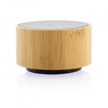 Logo trade promotional product photo of: RCS recycled plastic and bamboo 3W wireless speaker