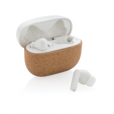 Logotrade promotional giveaway picture of: Oregon RCS recycled plastic and cork TWS earbuds