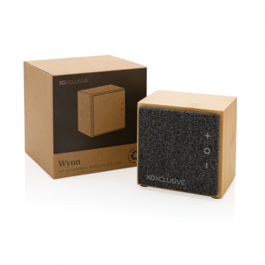 Logo trade advertising product photo of: Wynn 5W bamboo wireless speaker