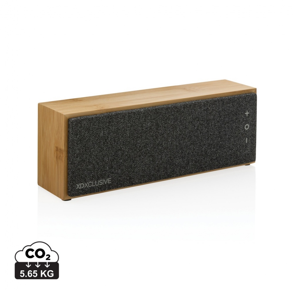 Logo trade promotional products image of: Wynn 10W bamboo wireless speaker