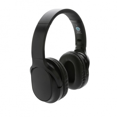 Logo trade promotional giveaways picture of: RCS recycled plastic Elite Foldable wireless headphone