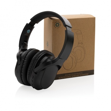 Logotrade advertising product image of: RCS recycled plastic Elite Foldable wireless headphone