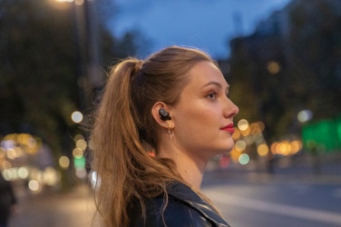 Logo trade advertising products image of: Urban Vitamin Gilroy hybrid ANC and ENC earbuds