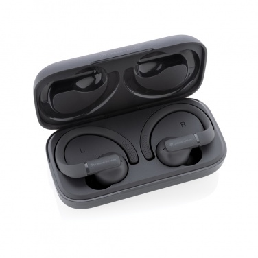 Logo trade promotional giveaways image of: Urban Vitamin Pacifica RCS rplastic earbuds