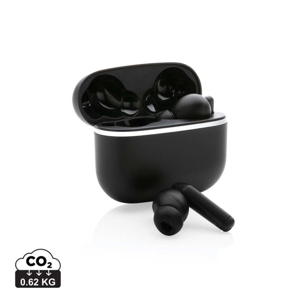 Logotrade promotional merchandise picture of: RCS recycled plastic Swiss Peak TWS earbuds 2.0