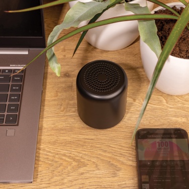 Logo trade promotional products picture of: RCS certified recycled plastic 5W Wireless speaker