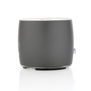 Logo trade promotional gifts picture of: Swiss Peak RCS recycled aluminum 3W bass speaker