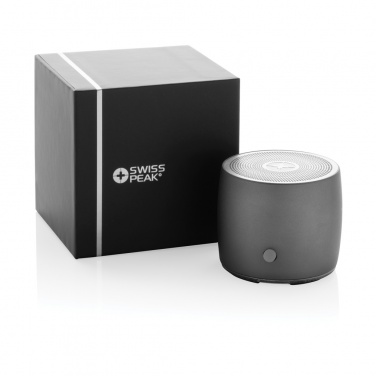 Logotrade promotional merchandise picture of: Swiss Peak RCS recycled aluminum 3W bass speaker