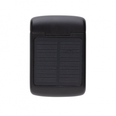 Logo trade promotional merchandise picture of: Skywave RCS recycled plastic solar earbuds