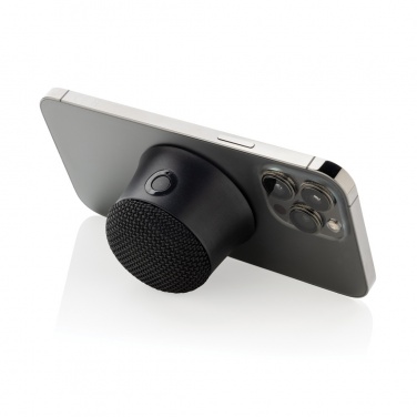 Logo trade promotional giveaway photo of: Magtune RCS recycled plastic magnetic 5W speaker
