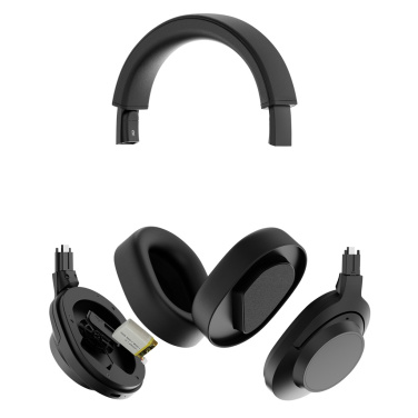 Logo trade promotional merchandise image of: Irvine RCS recycled and repairable ANC wireless headphone