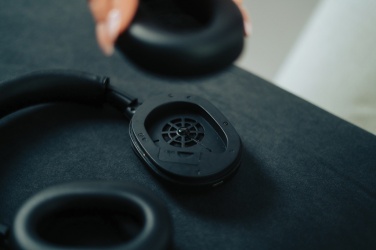 Logo trade promotional gift photo of: Irvine RCS recycled and repairable ANC wireless headphone