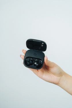 Logo trade promotional products image of: Lakewood RCS recycled and repairable wireless earbuds