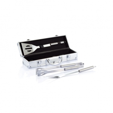 Logotrade promotional gifts photo of: 3 pcs barbecue set in aluminium box