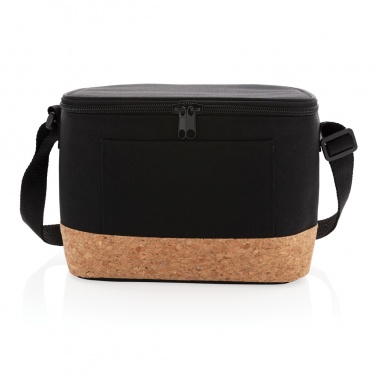 Logo trade corporate gifts image of: Two tone cooler bag with cork detail