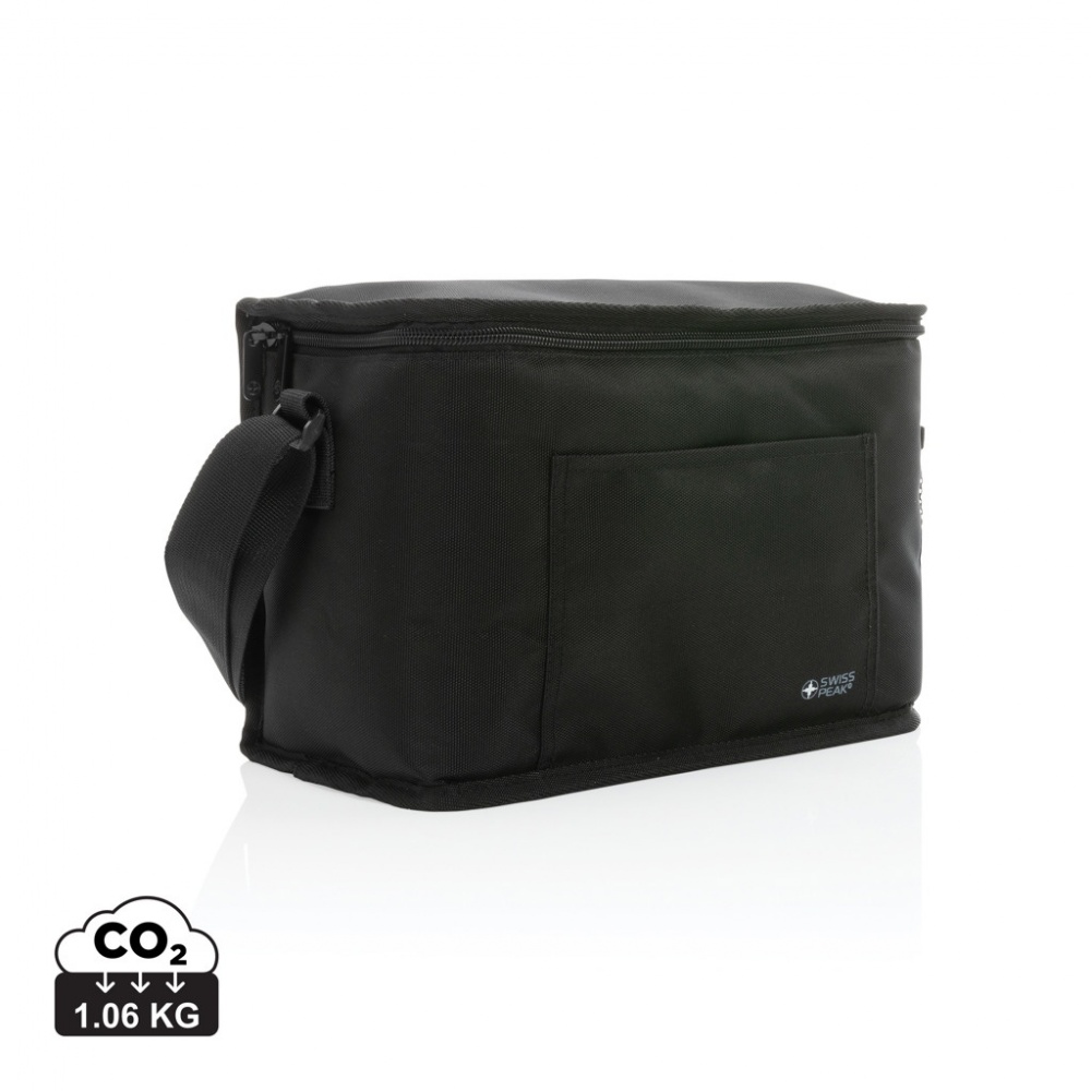 Logo trade promotional gifts picture of: Swiss Peak AWARE™ 1200D deluxe 8 can cooler bag