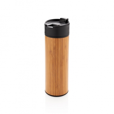 Logo trade advertising products picture of: Bogota vacuum bamboo coffee mug