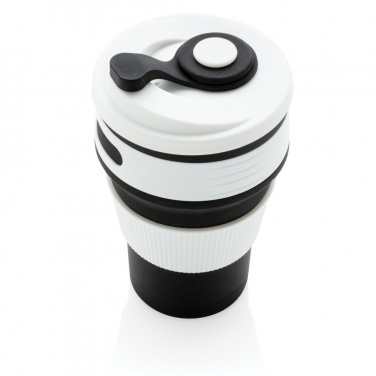 Logo trade business gift photo of: Foldable silicone cup