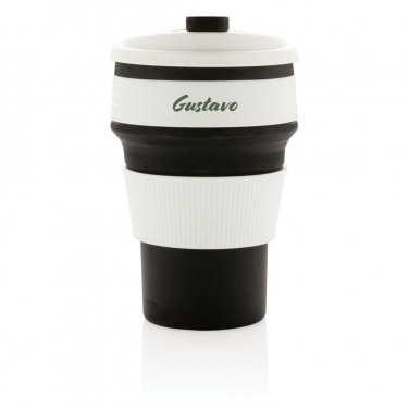 Logo trade corporate gifts picture of: Foldable silicone cup
