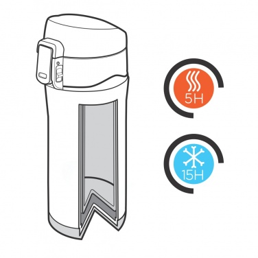 Logo trade business gifts image of: Easy lock vacuum mug