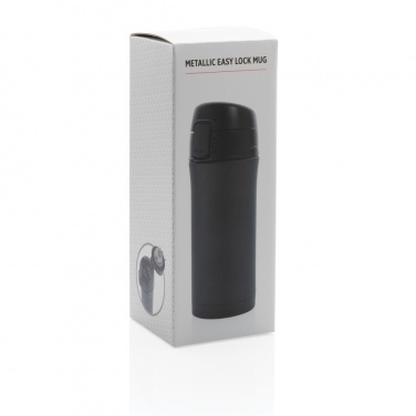 Logotrade corporate gift picture of: Metallic easy lock vacuum mug